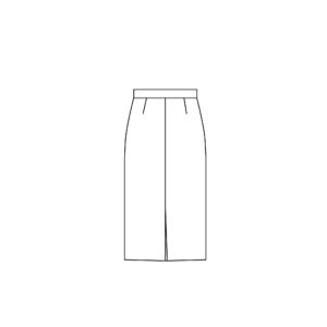 pencil design of the slit straight skirt