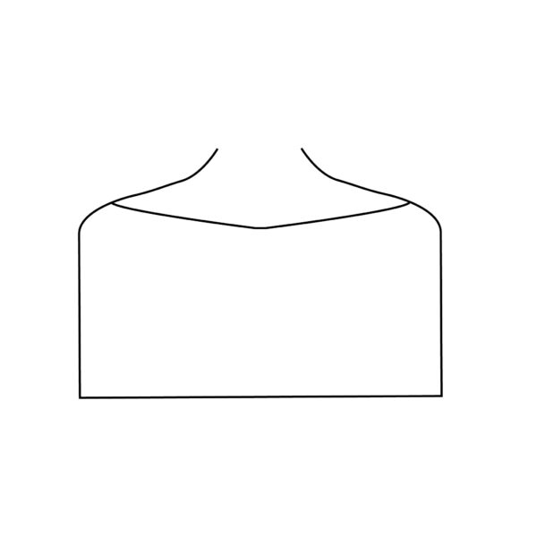 Picture of a soft boat neckline stock