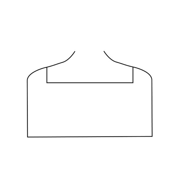 Picture of Wide rectangle Neckline